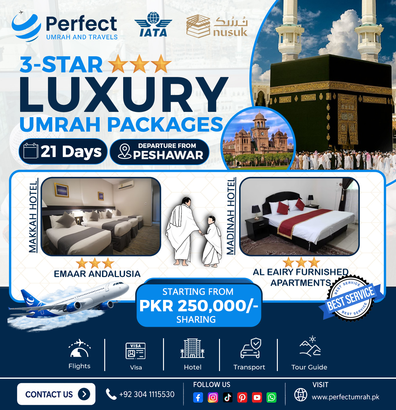 3 Star Luxury Umrah Packages From Peshawar